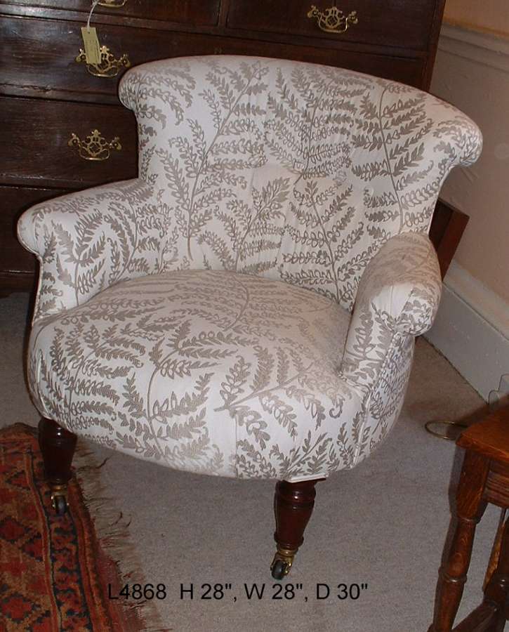 Upholstered Victorian Chair
