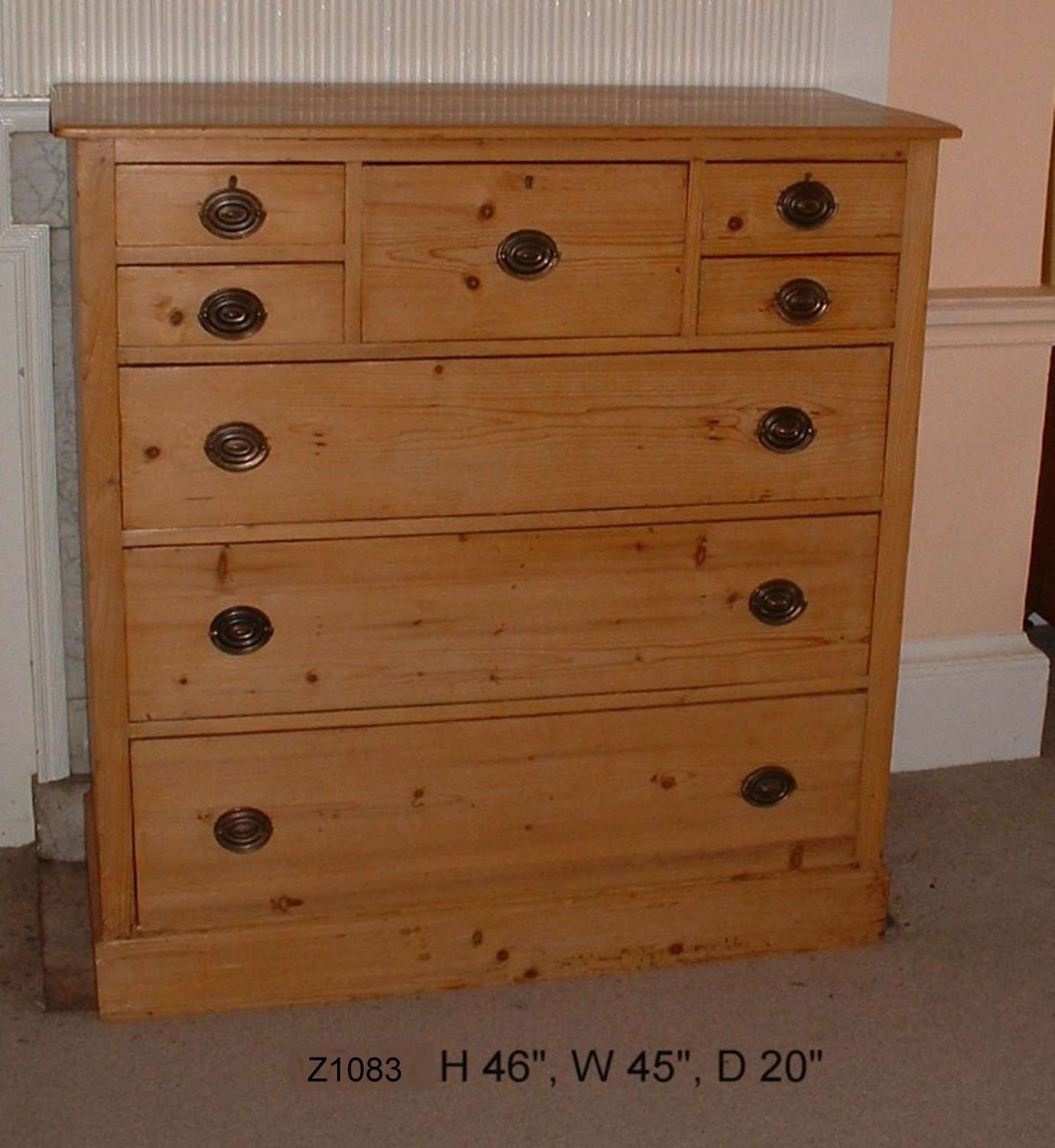 Large Pine Chest of Drawers  Ref Z1083